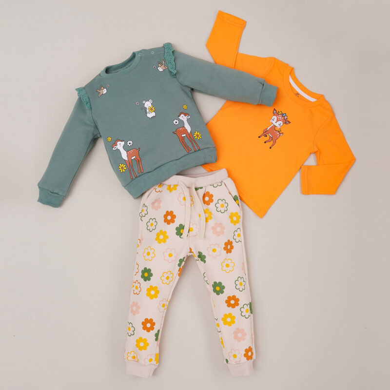 Conjunto Franela 3 Pzs. - Venado Verde - Niños
