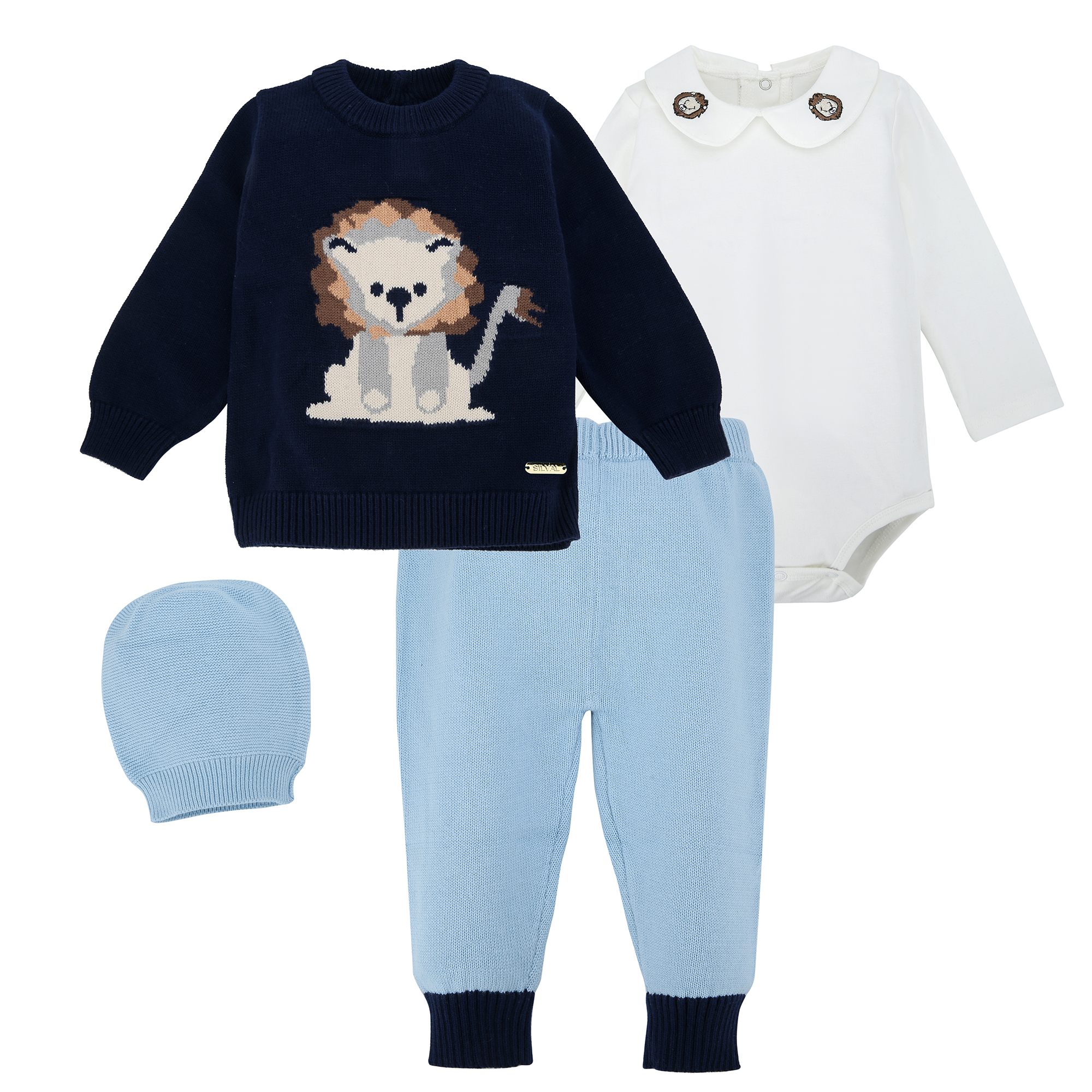 Conjunto de Hilo 4Pzs. - León Azul