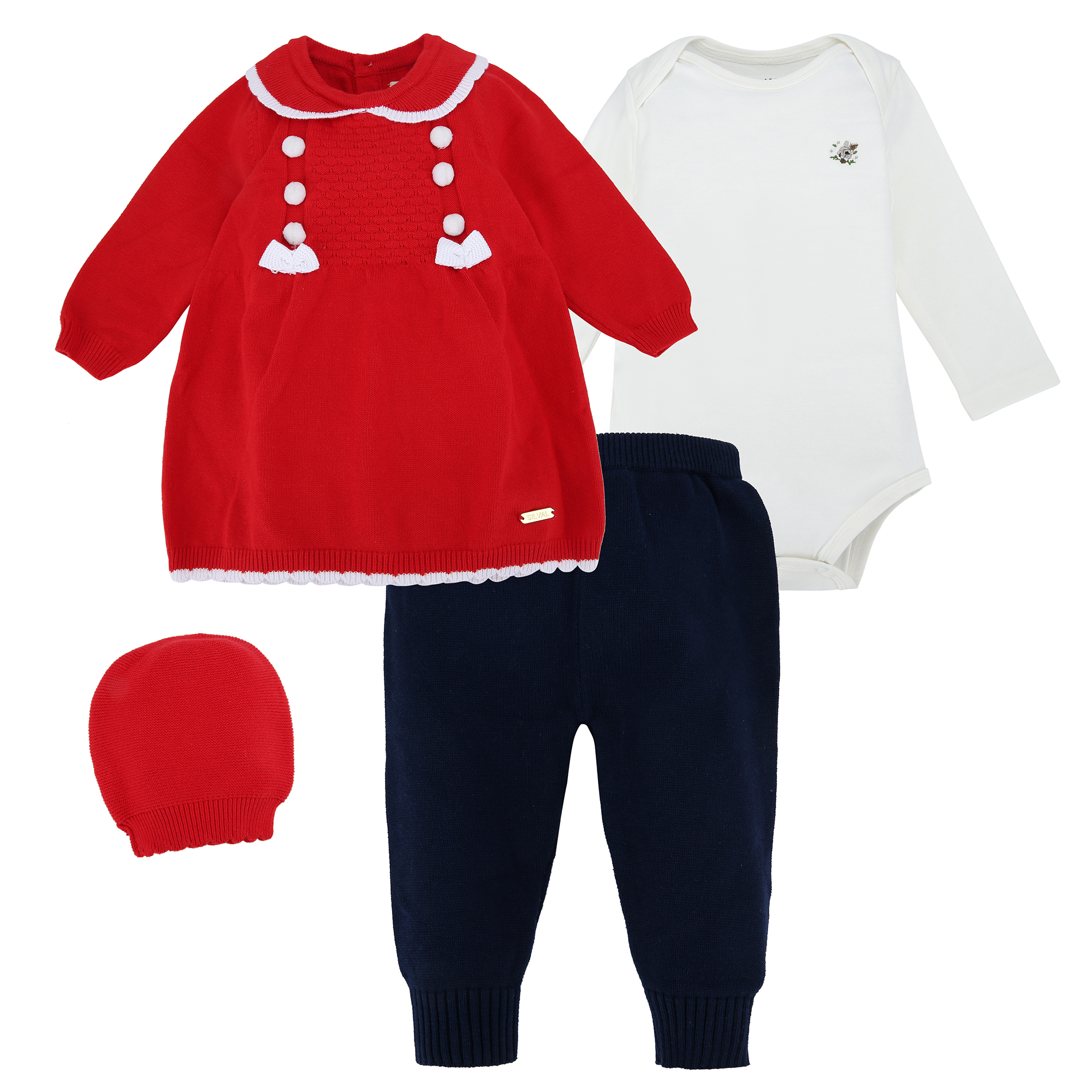 Conjunto de Hilo 4Pzs. - Rojo