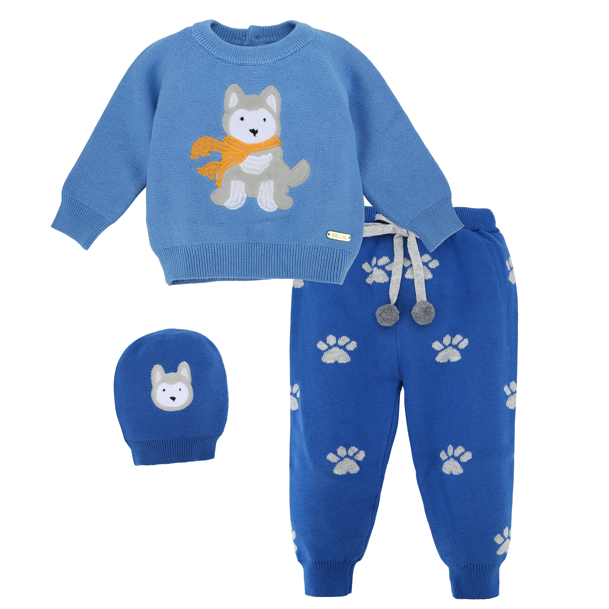 Conjunto de Hilo 3Pzs. - Lobo Azul